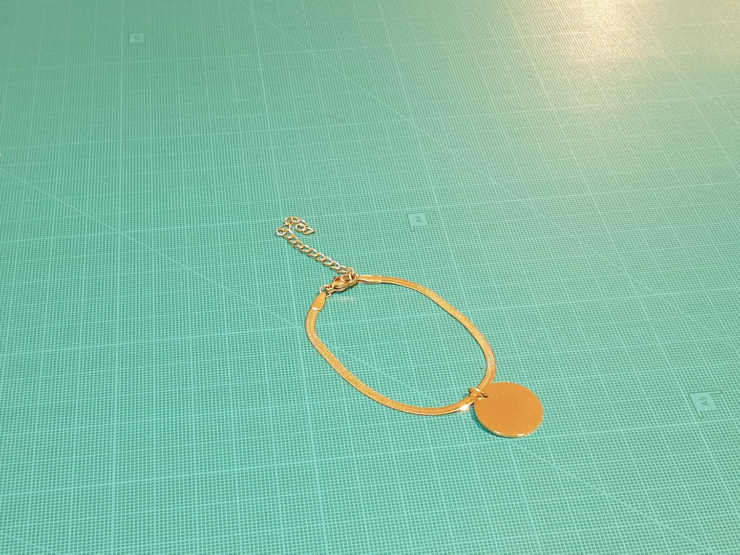 Bracelet personnalisable médaillon rond