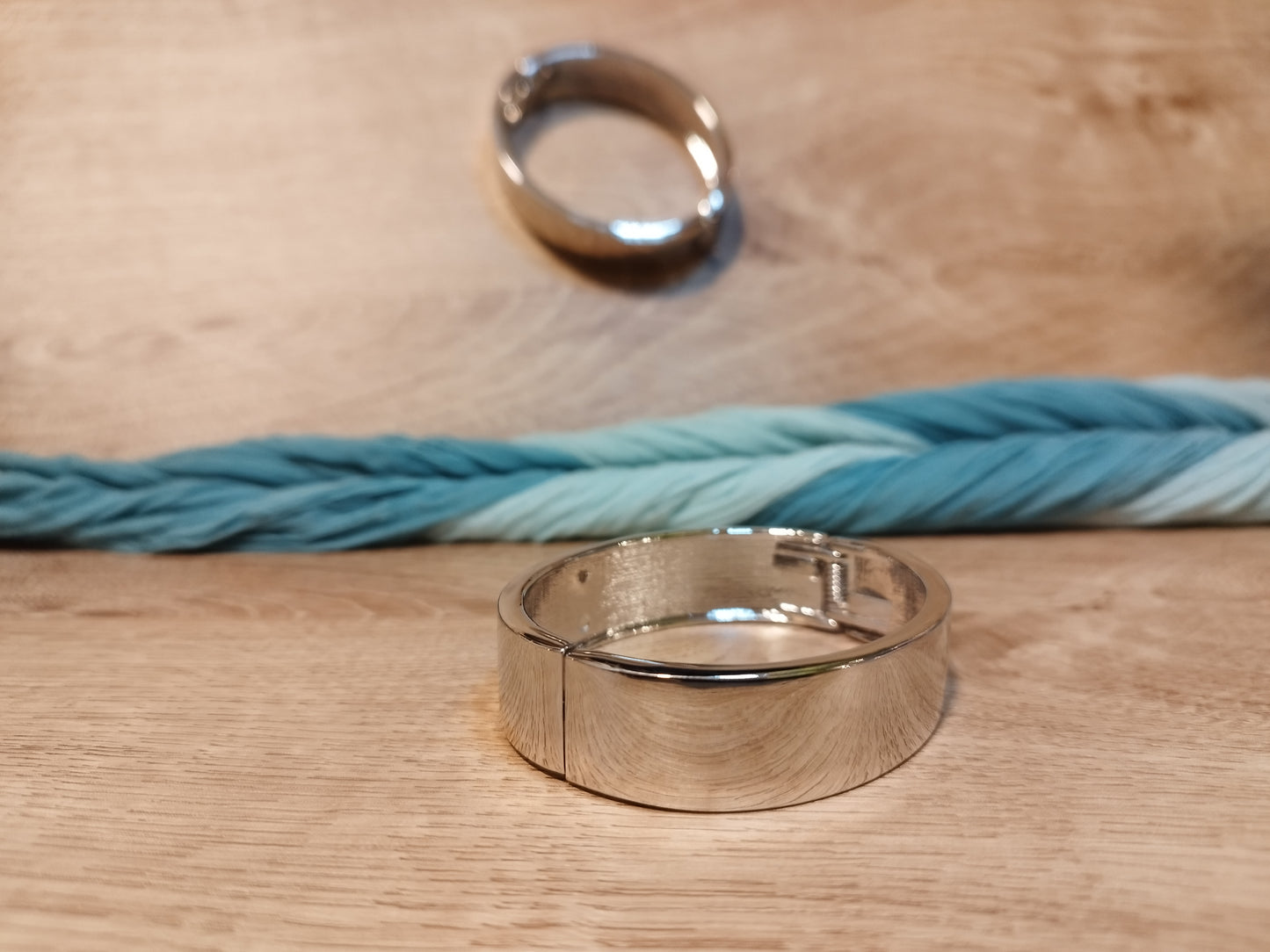 Bracelet Jonc Acier Inoxydable Or