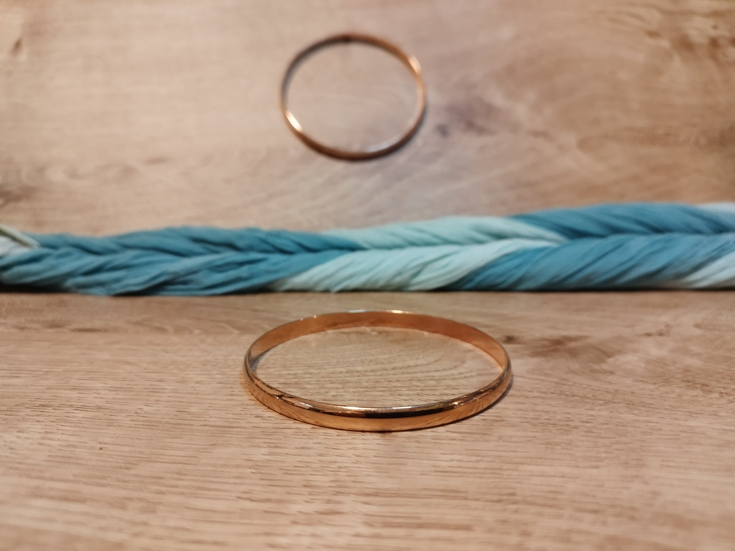 Bracelet Jonc Léger Acier Inoxydable 3 Coloris