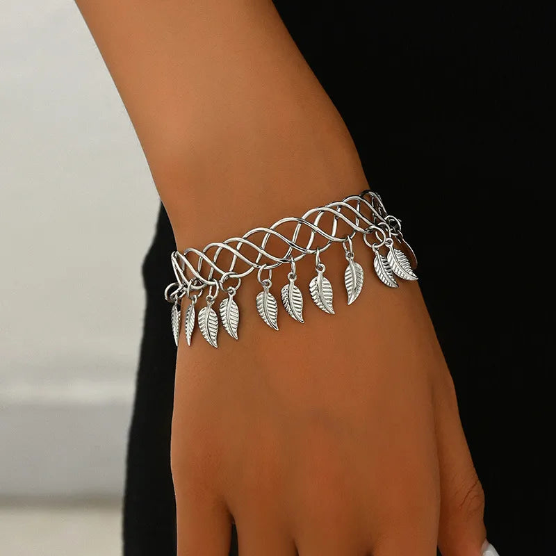 Bracelet Plume Plaqué Or 18 carats